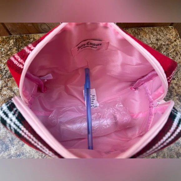 Juicy Couture Plaid Cosmetic Bag - Picture 9 of 10